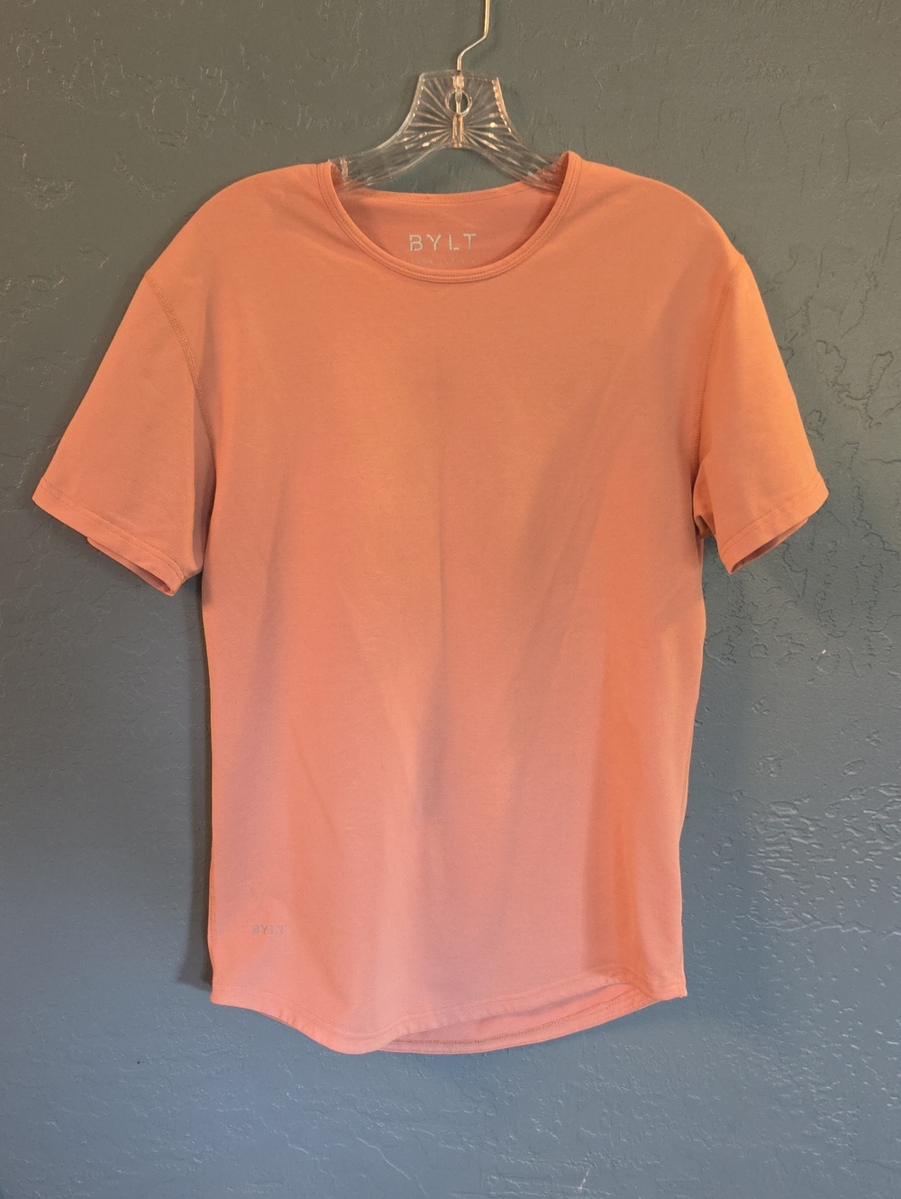 BYLT Basics Coral Crew Neck Short Sleeve Tee